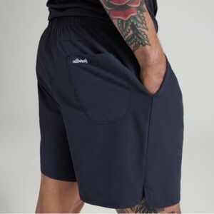 NWT Allbirds Mens Natural Run Merino Wool Blend Shorts in Black